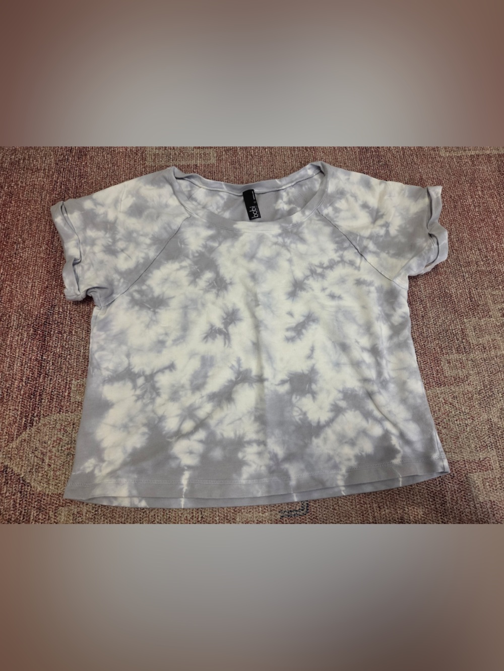 Bobi LA super soft spa line crew neck tie die short sleeve sweatshirt sz lg